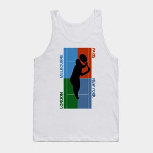 Tennis Grand Slam Courts Tank Top